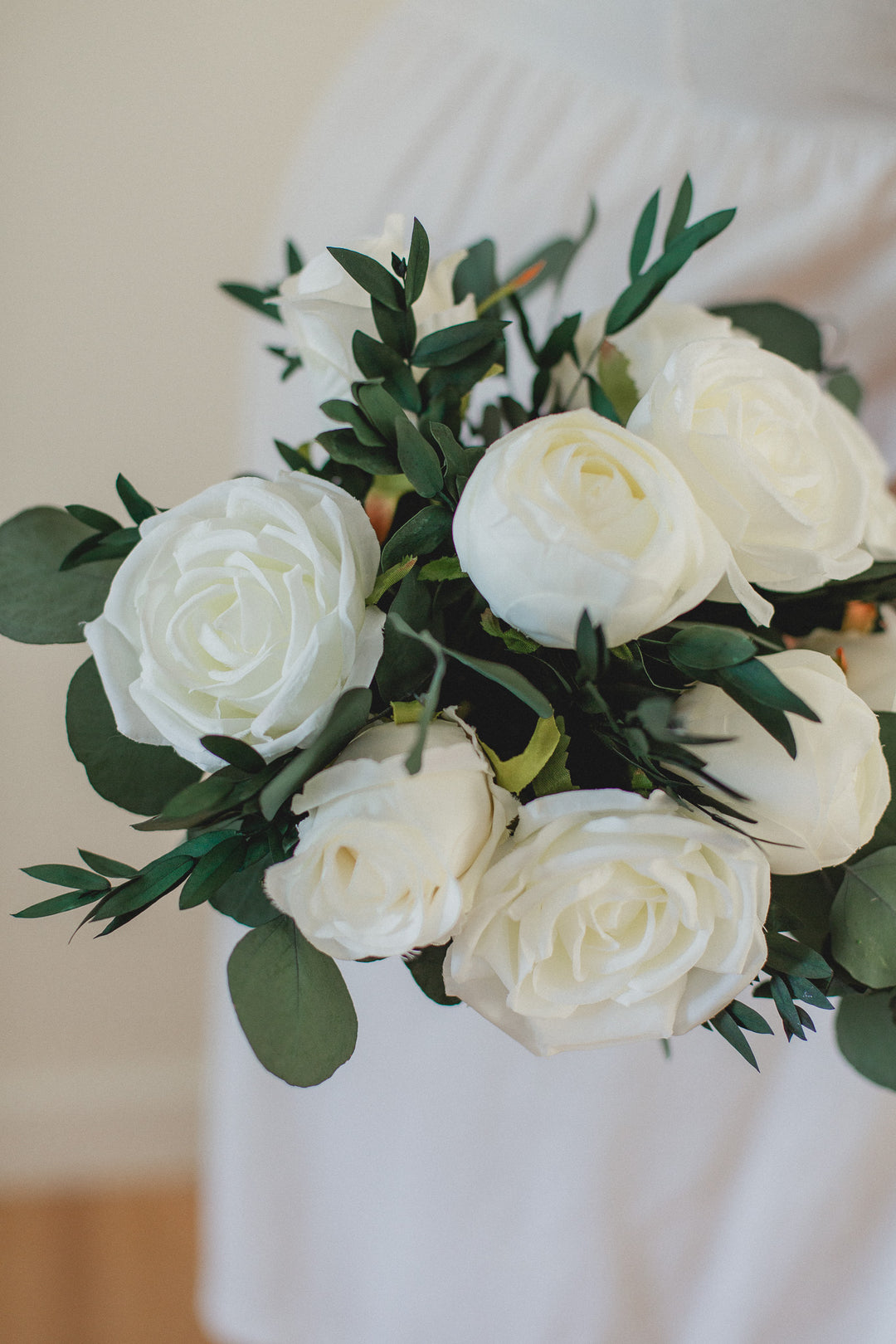 Simply White Bridal Bouquet Rental