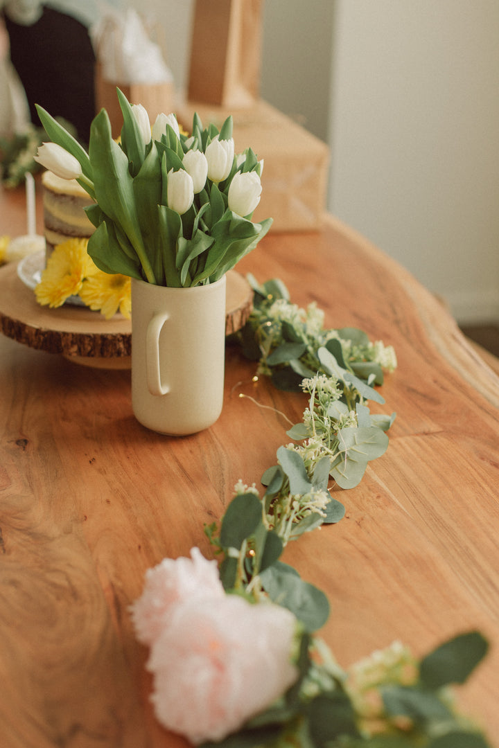 Eucalyptus + Mini Flower Garland (artificial)