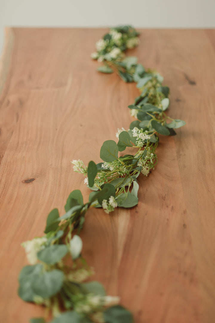 Eucalyptus + Mini Flower Garland (artificial)